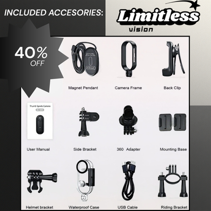 Limitless Vision Pod – 4K Hands-Free POV Camera